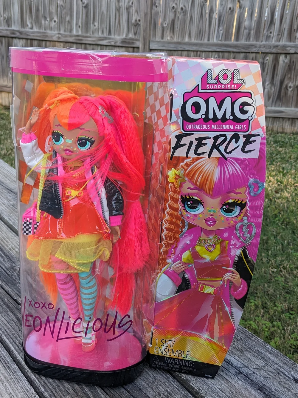 L.O.L. Surprise! O.M.G. Fierce Neonlicious Doll - Pink/Orange Hair